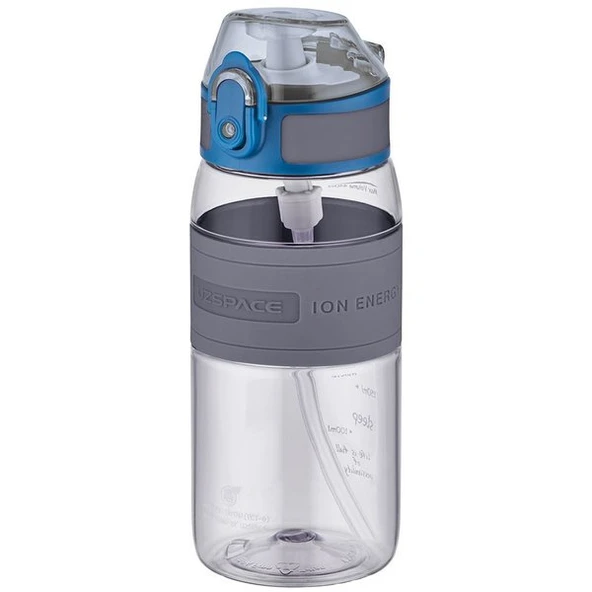 Uzspace 440ml Pipetli Tritan Matara Grey / 4105