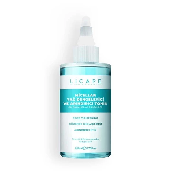 Licape Micellar Yağ Dengeleyici ve Arındırıcı Tonik 200ml