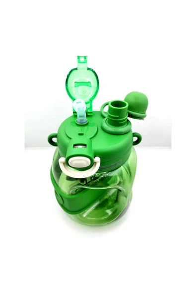 Vagonlife 1000ml Pipetli Policarbon Matara Yeşil / 6278 - Resim 2