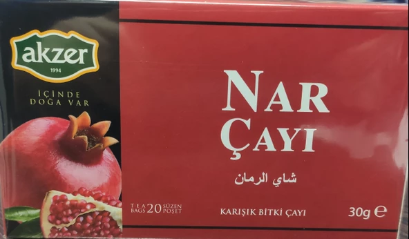 AKZER NAR  BİTKİ ÇAYI 20Lİ 1,5GX20:30G ürün görseli 1