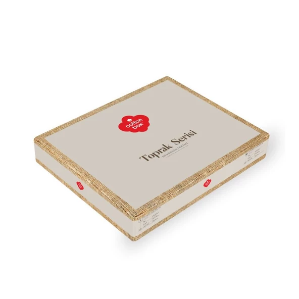 Cotton Box Toprak Çift Kişilik Nevresim Takımı Aren Kahve - 3