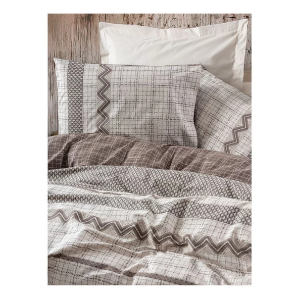 Cotton Box Toprak Çift Kişilik Nevresim Takımı Aren Kahve - 2