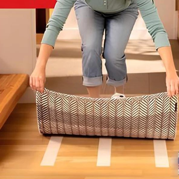 Kilim Paspas Halı Bant 48 mm X 5 Mt Kaymaz Çift Taraflı Yapışkan Toplanma Önleyici Sabitleme Bandı - 3