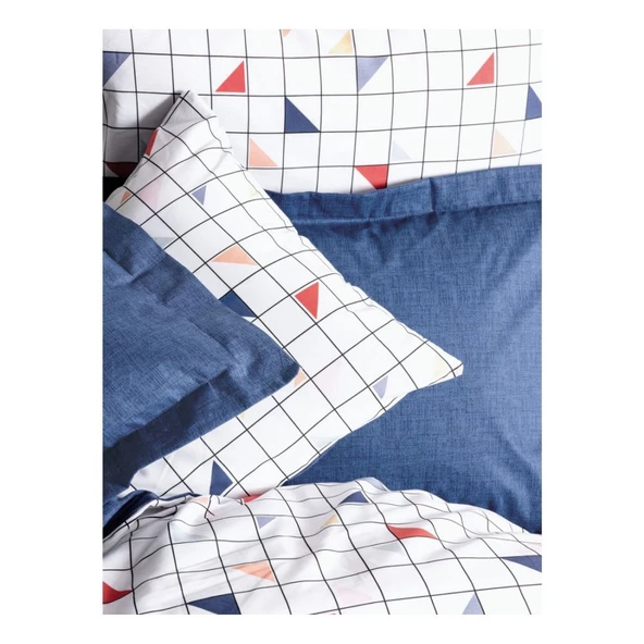 Cotton Box Minimal Çift Kişilik Nevresim Takımı Stew Mavi - 2