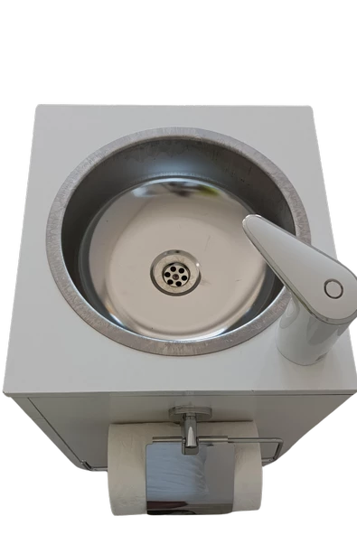 MOBİL SEYYAR LAVABO KÜÇÜK BOY BEYAZ - 5