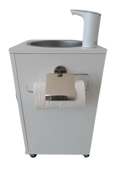 MOBİL SEYYAR LAVABO KÜÇÜK BOY BEYAZ - 4