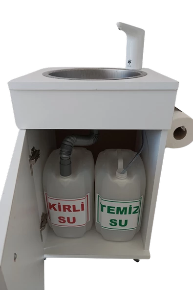 MOBİL SEYYAR LAVABO KÜÇÜK BOY BEYAZ - 2