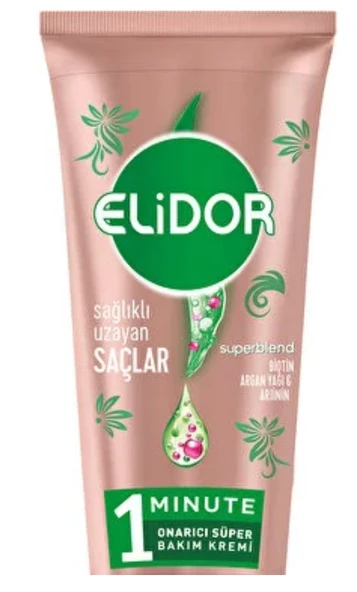 Elidor Superblend 1 Minute Onarıcı Süper Saç Bakım Kremi Sağlıklı Uzayan Saçlar 170 ml