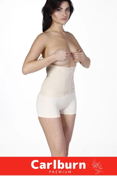 2 Beden İncelten Vücut Şekillendirici Toparlayıcı Sıkılaştırıcı Beden Küçültücü Ağraflı Bel Korse - Resim 2