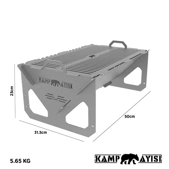 Kamp Ayısı® Easy Mangal™: Taşınabilir Katlanabilir Hafif Izgara - 2