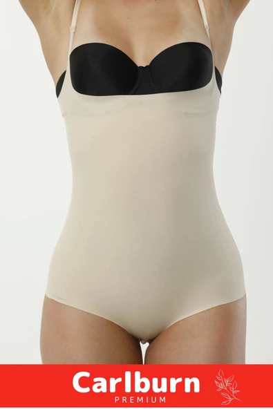 İz Bırakmayan Kaymaz Sıkılaştırıcı Toparlayıcı Beden Daraltıcı Lazer Kesim Gögüs Altı Bady Korse - 5