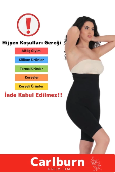 Yüksek Bel İz Göstermeyen Kayma Önleyen Push-Up Destekli İnceltici Dikleştirici Toparlayıcı Korse - Resim 7