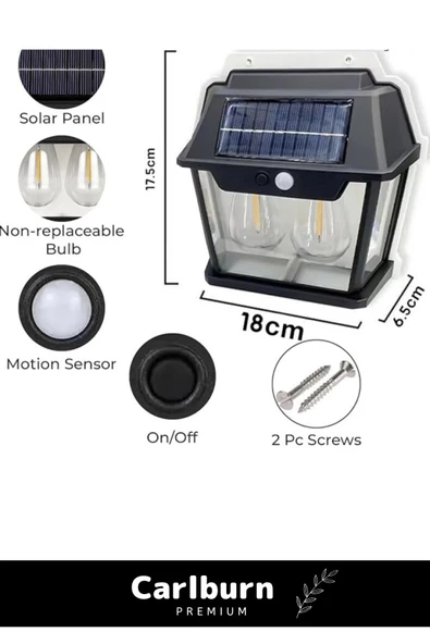 Özel Üretim Su Geçirmez Güneş Enerji Şarjlı Duvara Monte Dış Cephe Uygun Solar Outdoor Lamba - 2