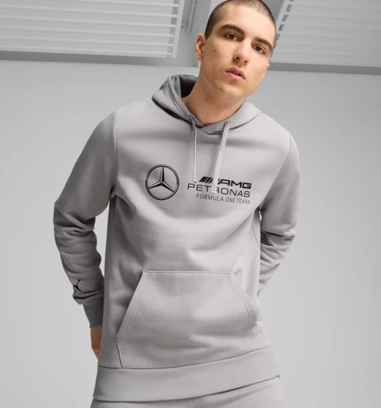 Puma 627345 Mercedes MAPF1 ESS Hoodie Erkek Kapüşonlu Sweatshirt - Resim 11