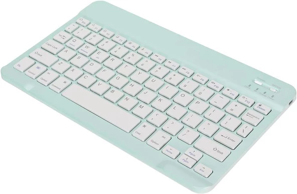 Apple iPad Pro 4. Nesil 11" Uyumlu Kablosuz Bluetooth Şarj Edlebilir Türkçe Q Klavye - Yeşil