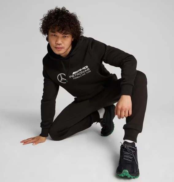 Puma 627345 Mercedes MAPF1 ESS Hoodie Erkek Kapüşonlu Sweatshirt - Resim 7