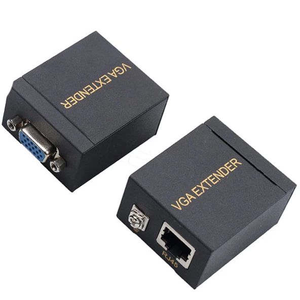 POWERMASTER PM-17297 VGA TO CAT5/CAT6 60 METRE VGA EXTENDER UZATICI ürün görseli 1