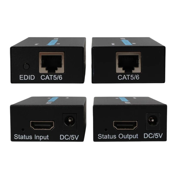 Powermaster PM-18232 HDMI To Cat5-Cat6 Extender 60 Metre Uzatıcı - 9