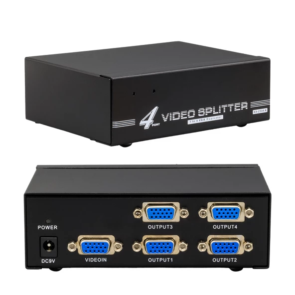 Powermaster PM-6228 4 Port 250 Mhz Monitör Çoklayıcı VGA Splitter Dağıtıcı