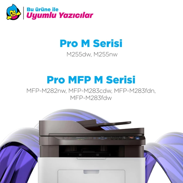 Hp 207X -Hp Color LaserJet Pro MFP M283fdn Muadil Toner Takım - Yüksek Kapasiteli - 2