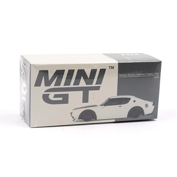 Mini Gt 1/64 Nissan Skyline Kenmeri Liberty Walk White - 3