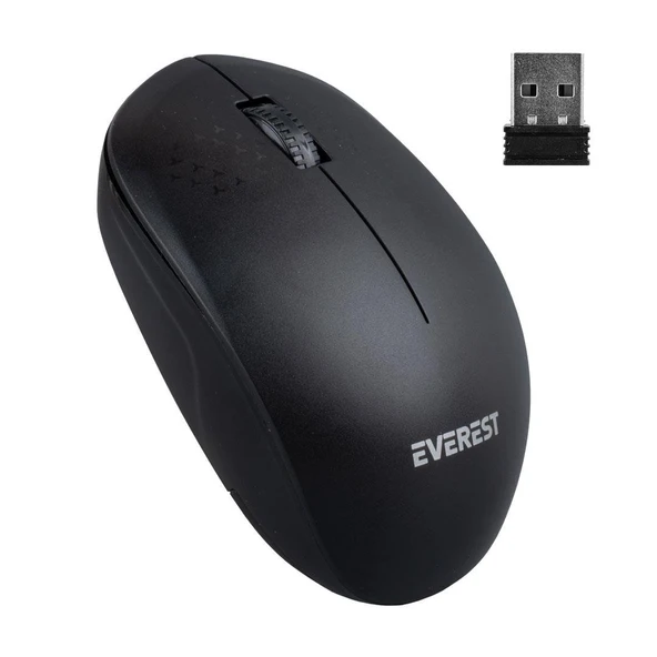 EVEREST SMW-88 USB 2.4GHZ SİYAH 1200 DPI KABLOSUZ MOUSE - 6