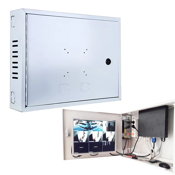 Ayt Novacom 45x35x10 Cm Dik Tip Gri Dvr Kabini Kamera Kayıt Cihazı Kutusu Box Duvar Tipi