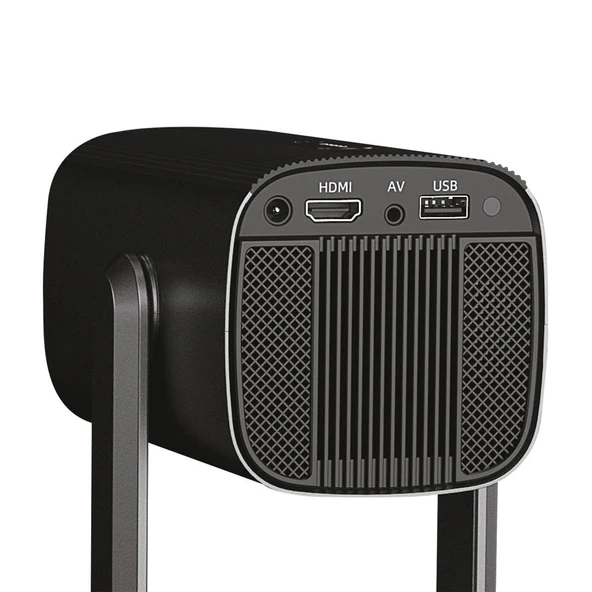 EVEREST PJ08 6100 LUMEN ANDROID 11 EKRAN YANSITMALI 1280X720P 4K RAINBOW PROJEKSİYON CİHAZI - 7