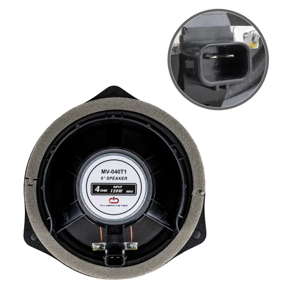 Magicvoice 16 Cm Oto Hoparlör 4 Ohm 120 Watt Üçgen Hoparlör Araç Kapı Hoparlörü - 2