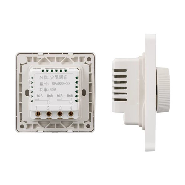 MAGICVOICE MV-608C 50 WATT DİMER TRAFOLU PRİZ TİP  VOLUME KONTROL CİHAZI [1 -3 GİRİŞ ] - 2