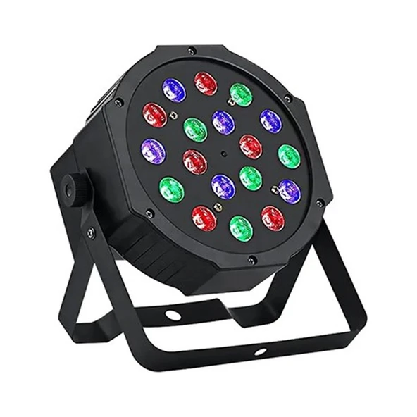Ayt Aolait AL318P 1 Watt 18 Led Par Sahne Işığı Rgb Renkli Led Sahne Disko Işığı 220V 18x17.5x10cm
