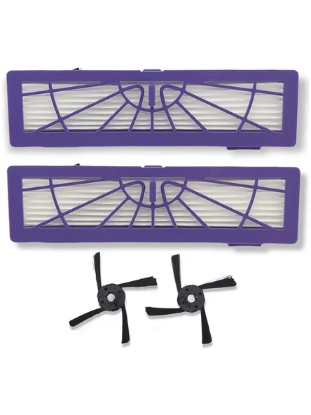 srfn ticaret Neato Botvac Uyumlu BV75 Robot Süpürge Yan Fırça ve Hepa Filtre ürün görseli 1