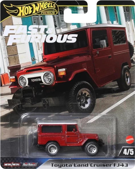 Hot Wheels Fast-Furious Premium Araba TOYOTA LAND CRUISER FJ43 HNW46-HRT96