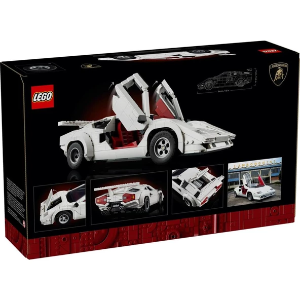 LEGO Icons 10337 Lamborghini Countach 5000 Quattrovalvole (1506 Parça) - Resim 5