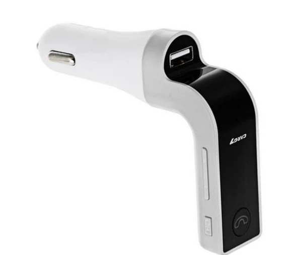 Torima CARG7 Bluetooth Araç FM Transmitter Usb Girişli Beyaz Android İOS Cihazlar Uyumlu - 2