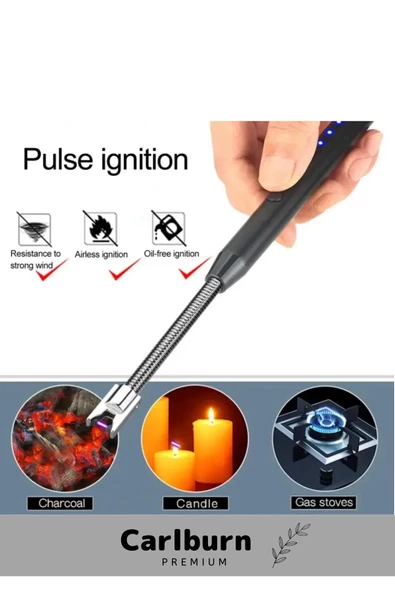 Özel Üretim Islak Rüzgar Olumsuz Hava Koşullarında Yanabilen Metal Dayanıklı Şarjlı Esnek Çakmak - 3