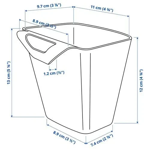 IKEA Sunnersta Kap Sepet Beyaz 12x11 cm - 2