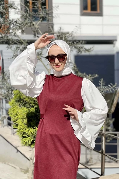 Moda Çizgi Tesettür Elbise