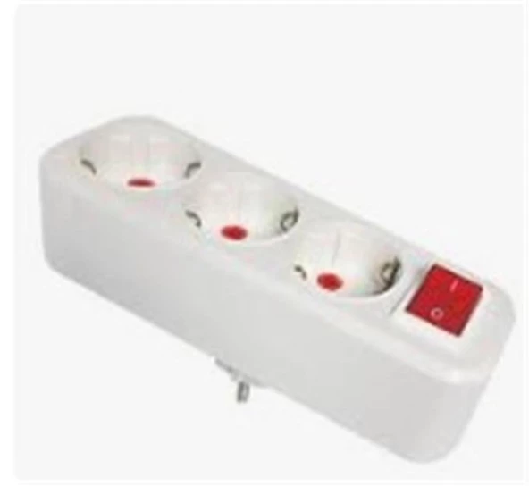 Mutlusan 3li Topraklı Anahtarlı Fiş,Priz Düz Tip (001 170 033004 00 00 )