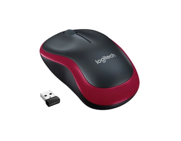 Logitech M185 910-002237 Kırmızı Optik Kablosuz Mouse - 2