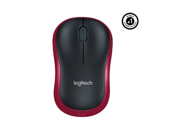 Logitech M185 910-002237 Kırmızı Optik Kablosuz Mouse