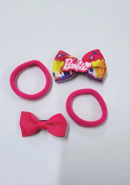 Barbie Çocuk Toka Set 4lü - 6