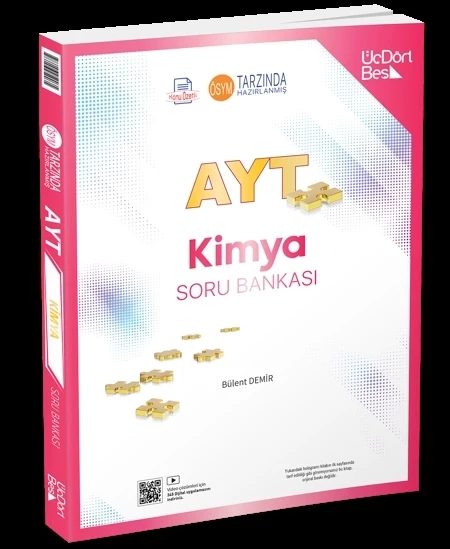 ÜçDörtBeş Yayınları AYT Kimya Soru Bankası Yeni