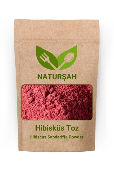 Naturşah Hibisküs Toz - Öğütülmüş (Hibiscus Sabdariffa Powder) 100 Gr