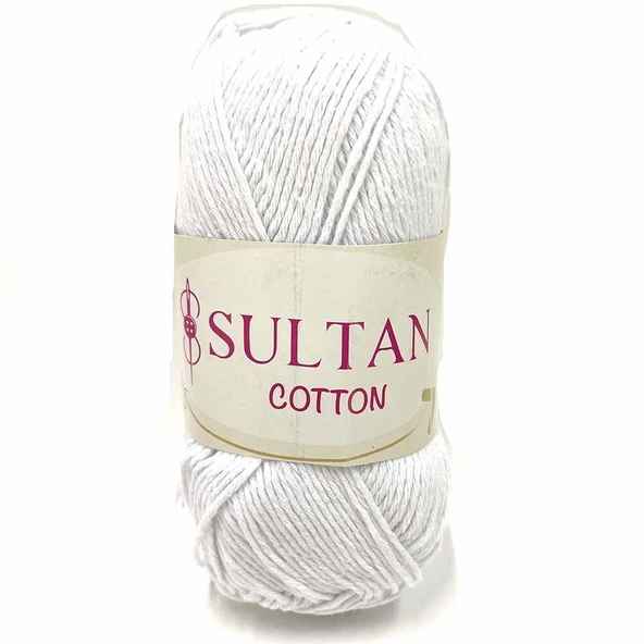 Sultan Cotton Amigurumi İpi Beyaz ( 100 Gr )