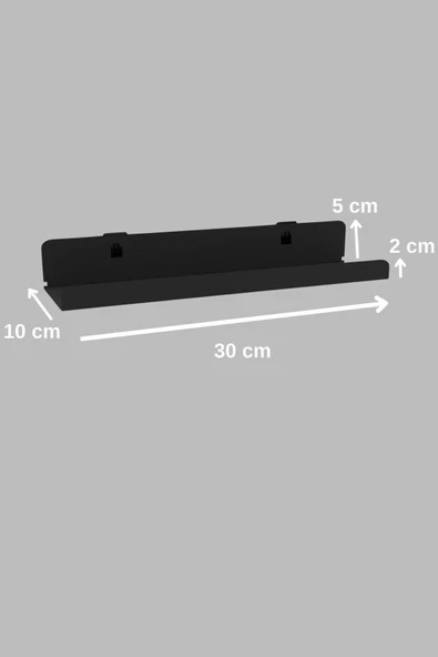 Risingmaber 3M Ultra Güçlü Yapışkanlı Siyah Mutfak&Banyo Rafı, Çok Amaçlı Organizer Raf 2 Adet MT96S - 7