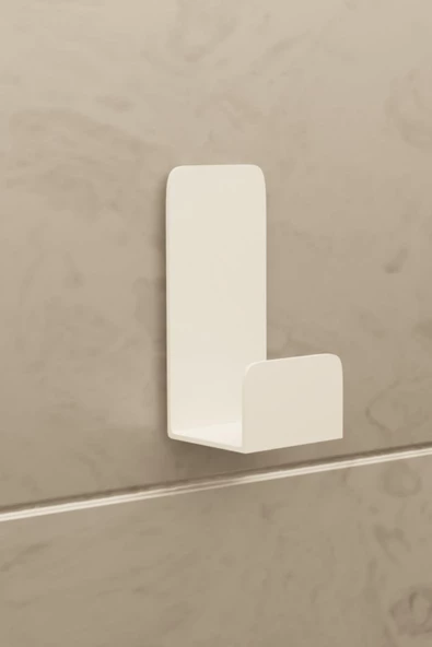Risingmaber Yapışkanlı Beyaz Askılık Kapı Arkası Bornoz Askılığı Yapışkanlı Mutfak Banyo Askılığı Havlu, Elbise Askılığı 5'li set 3M Yapışkanlı Tasarım MT78B - 6