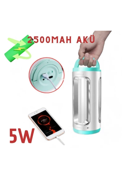 ultra güçlü telefon şarj özellikli hem el feneri hem ışıldak uzun mesafeli fener - 2