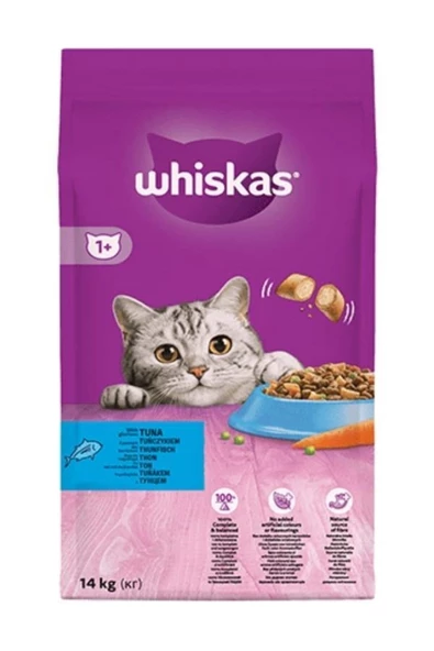 Whiskas Ton Balıklı ve Sebzeli Yetişkin Kedi Maması 14 Kg