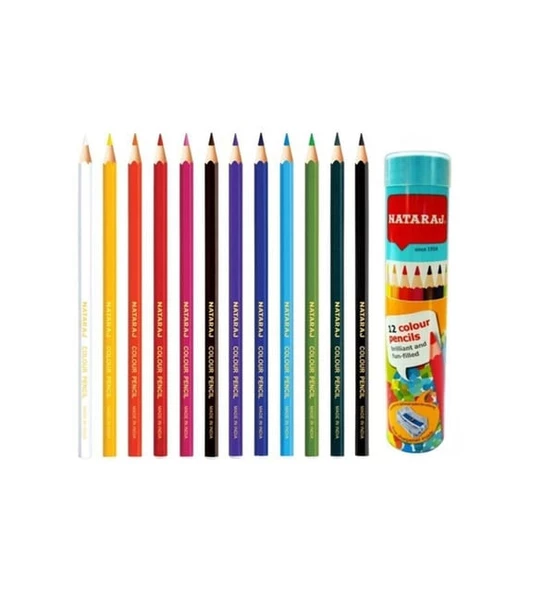 NATARAJ 12'Lİ UZUN BOY BOYA KALEMİ - 1